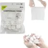 Top 10 ???? Merkloos Decopatent® 20 STUKS Compressed Towels Voor Reis Of Onderweg - Travel Towel - Handdoek - Gecomprimeerde Doekjes - In Tablet Vorm ????