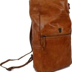 Aanbiedingen ???? Bear Design Pergola - Leren Laptop Rolltop Rugzak - 13 Inch - Cognac ???? -New Rebels shop 550x589 7