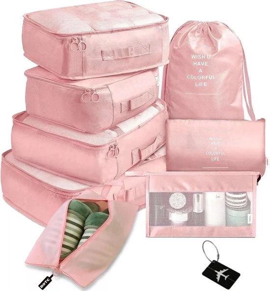 Beste Pirce ???? Bes'Livin Best'Livin Koffer Organiser Set 9-Delig – Kleding Organizer Voor Koffers, Tassen En ???? Backpack - Roze ???? 3 Beste Pirce ???? Bes'Livin Best'Livin Koffer Organiser Set 9-Delig – Kleding Organizer Voor Koffers, Tassen En ???? Backpack - Roze ????