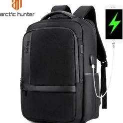 Top 10 ???? Arctic Hunter Artic Hunter Rugzak - USB Poort - Zeer Luxe Uitvoering Met Beschermkussens Voor De Laptop - 15.6 Inch Laptop Vak ????