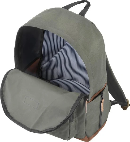 Groothandel ???? Chappo Classic Rugzak - Vintage Rugtas 18 Ltr - Tas Voor Studie/ Werk - Waterbestendig - Khaki ⭐ 5 Groothandel ???? Chappo Classic Rugzak - Vintage Rugtas 18 Ltr - Tas Voor Studie/ Werk - Waterbestendig - Khaki ⭐ - Afbeelding 3