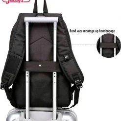 Groothandel ⭐ JAMY First Rugzak Anti Diefstal - Rugzak Meisjes - Kerst Cadeau - Rugzak Jongens - USB En Headphone - Laptop - Black Friday ⌛ -New Rebels shop 550x607 8