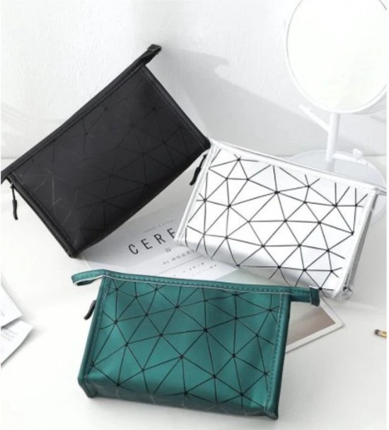 Nieuw ???? Fop En Bij Toilettas Groen Driehoekjes - Cosmetica Organizer - Organiser Reizen - Tas Opberger - Travel Organizer - Make-up Opbergen ???? 9 Nieuw ???? Fop En Bij Toilettas Groen Driehoekjes - Cosmetica Organizer - Organiser Reizen - Tas Opberger - Travel Organizer - Make-up Opbergen ???? - Afbeelding 7