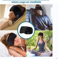 Korting ⌛ Vesfy Slaapmasker Bluetooth Met Reistasje - USB Oplaadbaar - Verstelbaar - Slaapmasker Vrouwen - Slaap Koptelefoon - Oogmasker - ???? -New Rebels shop 550x623 2