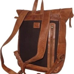 Aanbiedingen ???? Bear Design Pergola - Leren Laptop Rolltop Rugzak - 13 Inch - Cognac ???? -New Rebels shop 550x623 7