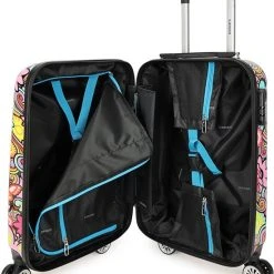 Beste Pirce ⭐ Decent Forenza ???? Handbagage Koffer - 55 Cm - Flowers ⭐ -New Rebels shop 550x632 5