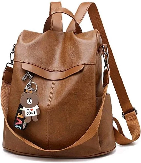 Uitgang ✔️ Dames Anti-diefstal Rugzak Schoudertas Vrije Tijd Schooltas Anti Diefstal PU-leer ⌛ 6 Uitgang ✔️ Dames Anti-diefstal Rugzak Schoudertas Vrije Tijd Schooltas Anti Diefstal PU-leer ⌛ - Afbeelding 4