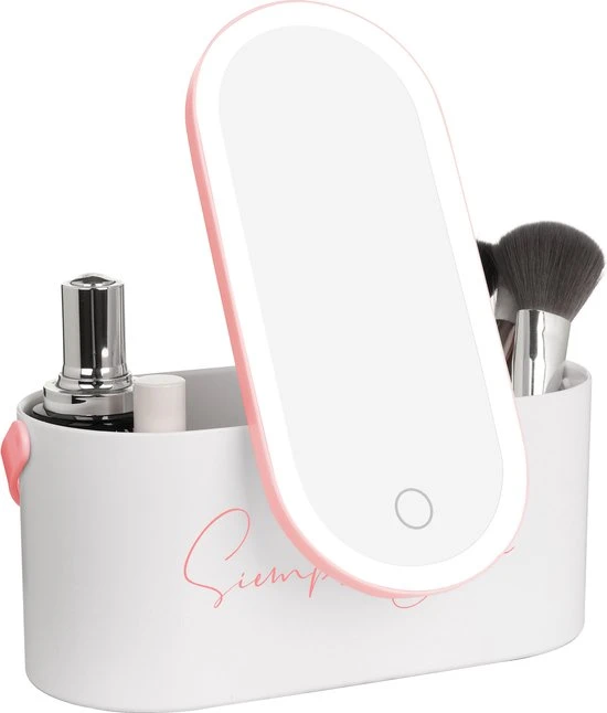 Beste deal ⭐ Siempre Bien Beautycase Wit - LED-spiegel - Make Up - Make-up Org - Make-up Organizer Met Spiegel - Make-up Koffer - Beautycase - Multifunctioneel - Reisformaat ❤️ 4 Beste deal ⭐ Siempre Bien Beautycase Wit - LED-spiegel - Make Up - Make-up Org - Make-up Organizer Met Spiegel - Make-up Koffer - Beautycase - Multifunctioneel - Reisformaat ❤️ - Afbeelding 2