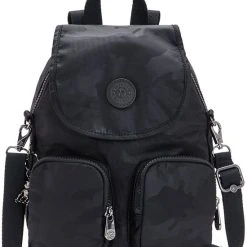 Beste Pirce ???? Kipling Firefly Up ???? Backpack Black Camo Emb ✨