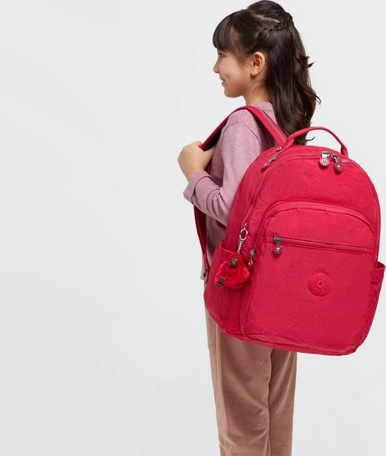 Top 10 ???? Kipling Seoul Rugzak - 27 Liter - True Pink ???? 4 Top 10 ???? Kipling Seoul Rugzak - 27 Liter - True Pink ???? - Afbeelding 2