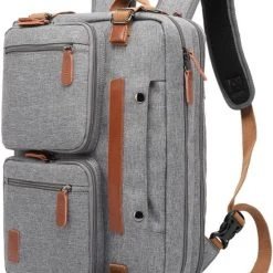 Beste Verkoop ???? Merkloos Converteerbare Rugzak - Messenger Schouderrugzak - 17,3 Inch Laptoptas - Handtas - Zakelijke Reisrugzak Rugzak - Grijs ???? -New Rebels shop 550x665 3