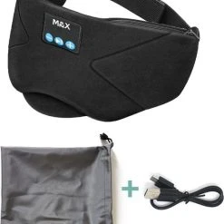 Promo ???? Monx Slaapmasker Met Bluetooth - Sleeping Headphone - Zwart ✨