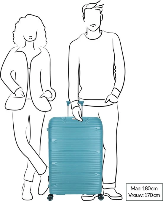 Begroting ???? Decent EXPLORER PP Trolley 77 Cm - 106 Liter - TSA Slot - Black ???? 4 Begroting ???? Decent EXPLORER PP Trolley 77 Cm - 106 Liter - TSA Slot - Black ???? - Afbeelding 2