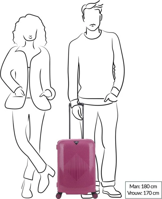 Beste Pirce ???? Decent Axiss Fix Trolley Koffer 55 Lavendel ???? 4 Beste Pirce ???? Decent Axiss Fix Trolley Koffer 55 Lavendel ???? - Afbeelding 2