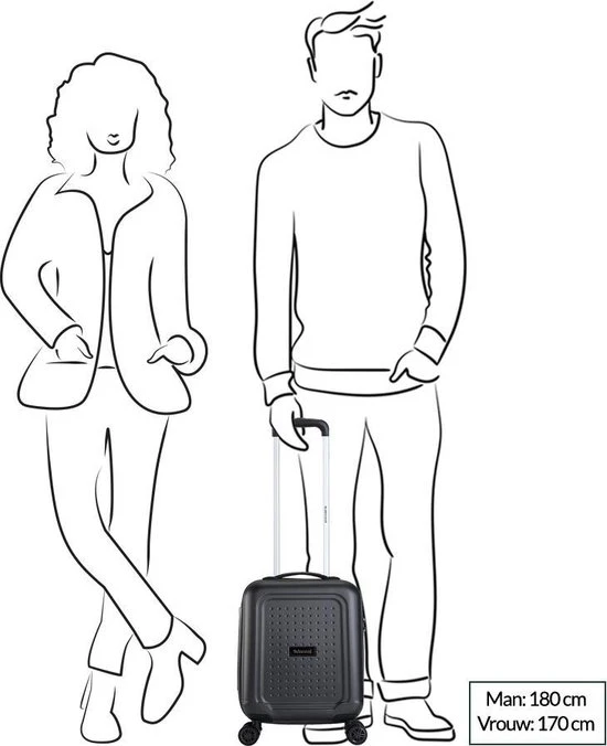 Beste deal ???? Decent Maxi-Air ???? Handbagage Koffer - 42 Cm - Zalm Roze ???? 4 Beste deal ???? Decent Maxi-Air ???? Handbagage Koffer - 42 Cm - Zalm Roze ???? - Afbeelding 2