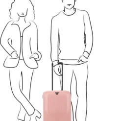 Aanbiedingen ✔️ Decent ???? Handbagage Koffer Axiss-Fix 55 - Roze ⭐ -New Rebels shop 550x677 4