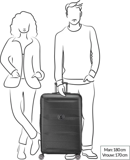 Kopen ???? Delsey Comete Plus Trolley Case - 77 Cm - Blue ???? 10 Kopen ???? Delsey Comete Plus Trolley Case - 77 Cm - Blue ???? - Afbeelding 8