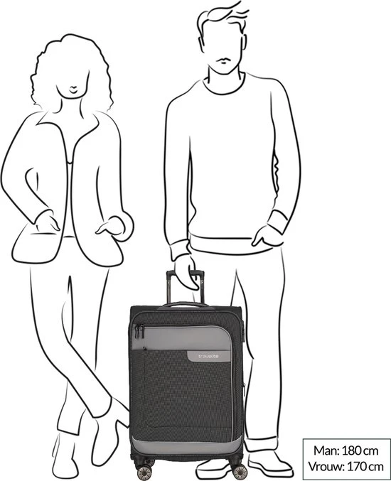 Begroting ???? Travelite Zachte Koffer / Trolley / Reiskoffer - Viia - 67 Cm (medium) - Grijs ✨ 15 Begroting ???? Travelite Zachte Koffer / Trolley / Reiskoffer - Viia - 67 Cm (medium) - Grijs ✨ - Afbeelding 13