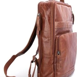 Hete verkoop ???? Spikes & Sparrow Laptoprugzak Bronco Leer - Cognac ???? -New Rebels shop 550x683 4