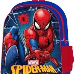 Begroting ???? Spiderman Rugtas - Blauw Met Rood - Marvel Spider-Man Rugzak - 30 X 25 Cm. ????