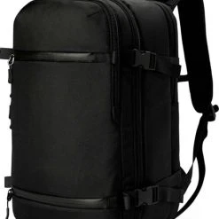 Uitgang ???? Omnistow ???? Handbagage Rugzak - 47x29x20cm - Cabin Approved ???? Backpack - Zwart - 27L - Waterafstotend - Laptopvak ????
