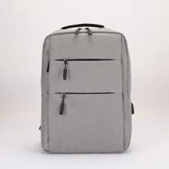 Beste Verkoop ❤️ Dailyibed - 1981 - Rugzak - Schooltas - Laptoptas - Usb Poort - Grijs ????