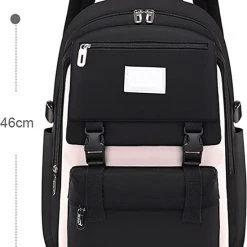 Flash-uitverkoop ???? Veran Rugzak - Rugtas - School - Meisjes - Jongens - Tieners - Waterdicht - Boekentas - 25 Liter - Zwart ???? -New Rebels shop 550x721 5