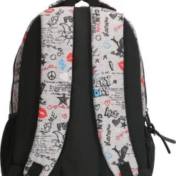 Promo ???? Enrico Benetti Punk Rock Graffiti Rugzak School Tas 8-16 Jaar A4 Grijs 15" Laptop Vak ⭐ -New Rebels shop 550x726 4