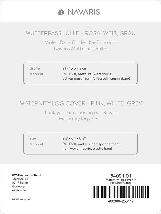 Gloednieuw ⭐ Navaris Documenthouder Met Rits - Opbergtasje Voor Reispapieren En Medische Documenten - Multifunctioneel Mapje - Organizer - Roze/Wit/Grijs ???? 5 Gloednieuw ⭐ Navaris Documenthouder Met Rits - Opbergtasje Voor Reispapieren En Medische Documenten - Multifunctioneel Mapje - Organizer - Roze/Wit/Grijs ???? - Afbeelding 3