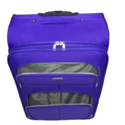 Kopen ???? SB Travelbags ???? Handbagage Stoffen Koffer 55cm 4 Wielen Trolley - Paars ???? -New Rebels shop 550x733 8