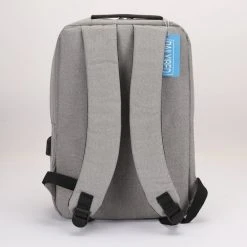 Beste Verkoop ❤️ Dailyibed - 1981 - Rugzak - Schooltas - Laptoptas - Usb Poort - Grijs ???? -New Rebels shop 550x737 8