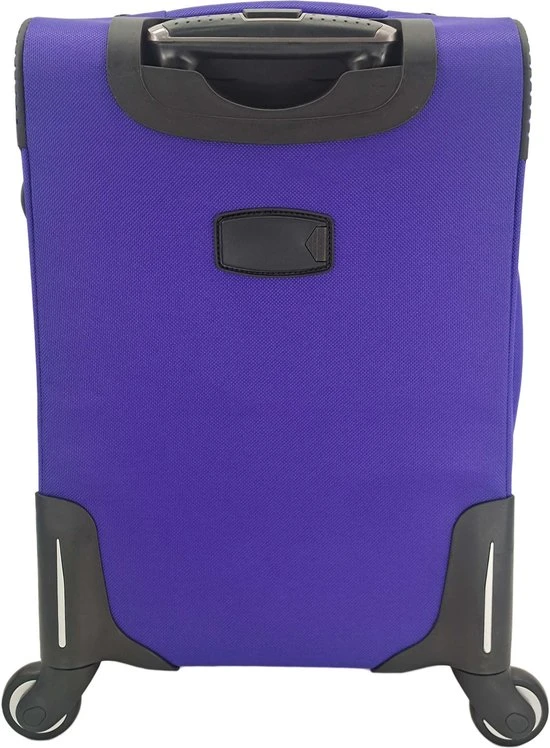 Begroting ???? SB Travelbags Bagage Stoffen Koffer 75cm 4 Wielen Trolley - Paars ???? 5 Begroting ???? SB Travelbags Bagage Stoffen Koffer 75cm 4 Wielen Trolley - Paars ???? - Afbeelding 3