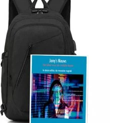 Groothandel ⭐ JAMY First Rugzak Anti Diefstal - Rugzak Meisjes - Kerst Cadeau - Rugzak Jongens - USB En Headphone - Laptop - Black Friday ⌛ -New Rebels shop 550x756 5