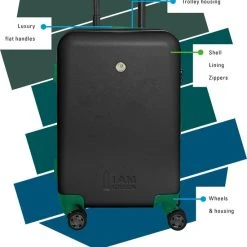 Gloednieuw ???? Princess Traveller I'm Green Atlantic - ???? Handbagage Koffer - Zwart- S - 55cm ???? -New Rebels shop 550x765 2