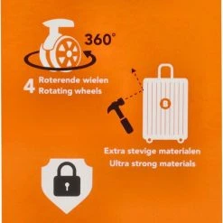 Beste deal ???? Beagles Originals Comfy Travel Grote Koffer - 74 Cm - Okergeel ???? -New Rebels shop 550x766 8