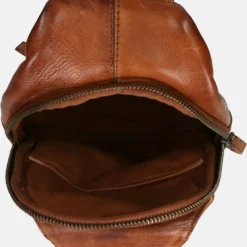 Korting ⌛ Bear Design Daley Leren Crossbodytas / Slingbag - Cognac ???? -New Rebels shop 550x780 3