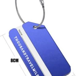Gloednieuw ???? Aluminium Bagagelabel Blauw – Kofferlabel – Aluminium Bagagelabel Voor Koffer En Bagage – Reislabel – 4 Stuks – Blauw - Thousandtravelmiles ???? -New Rebels shop 550x798 11