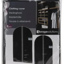 Flash-uitverkoop ???? Merkloos Set Van 4x Stuks Zwarte Kledinghoezen 60 X 150 Cm - Kledinghoezen - Bescherm Hoezen Voor Kleding ⌛ -New Rebels shop 550x798