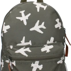 Flash-uitverkoop ???? Kidzroom Adore More Rugzak - 2 T/m 6 Jaar - Groen - Vliegtuig ????