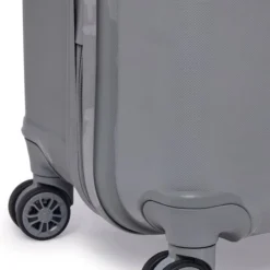 Beste Verkoop ???? ©TROLLEYZ - Venice No.10 - Trolley - 55cm Met TSA Slot - Dubbele Wielen - 360° Spinners - 100% Polypropyleen - ???? Handbagage Koffer In Silver Stone ❤️ -New Rebels shop 550x806 1