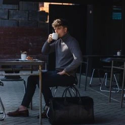 Flash-uitverkoop ⌛ Negotia Leather NEGOTIA Delta - Leren Weekendtas - Leren Reistas - Duffel Bag - 100% Luxe Top-Grain Leer - Zwart ???? -New Rebels shop 550x825 102