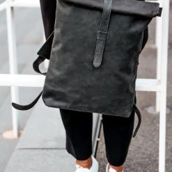 Nieuw ???? Beocca - Leren Rugzak Mavis Zwart - 15" Laptoptas ???? -New Rebels shop 550x825 103