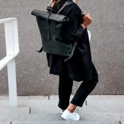 Nieuw ???? Beocca - Leren Rugzak Mavis Zwart - 15" Laptoptas ???? -New Rebels shop 550x825 105