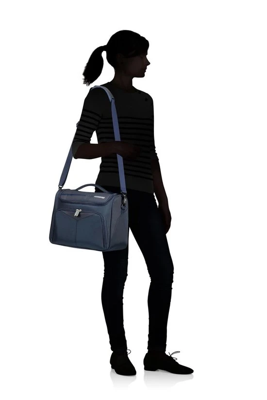 Gloednieuw ???? "American Tourister ???? Summerfunk Beauty Case Navy""""" ???? 7 Gloednieuw ???? "American Tourister ???? Summerfunk Beauty Case Navy""""" ???? - Afbeelding 5