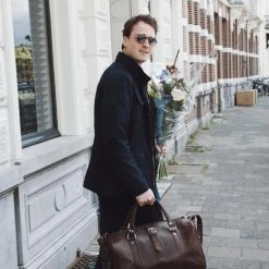 Beste deal ⌛ Leren Weekendtas Bruin - Reistas - Weekender - Duffle Bag - Sporttas - Studs & Stones ⌛ 15 Beste deal ⌛ Leren Weekendtas Bruin - Reistas - Weekender - Duffle Bag - Sporttas - Studs & Stones ⌛ -New Rebels shop 550x825 90