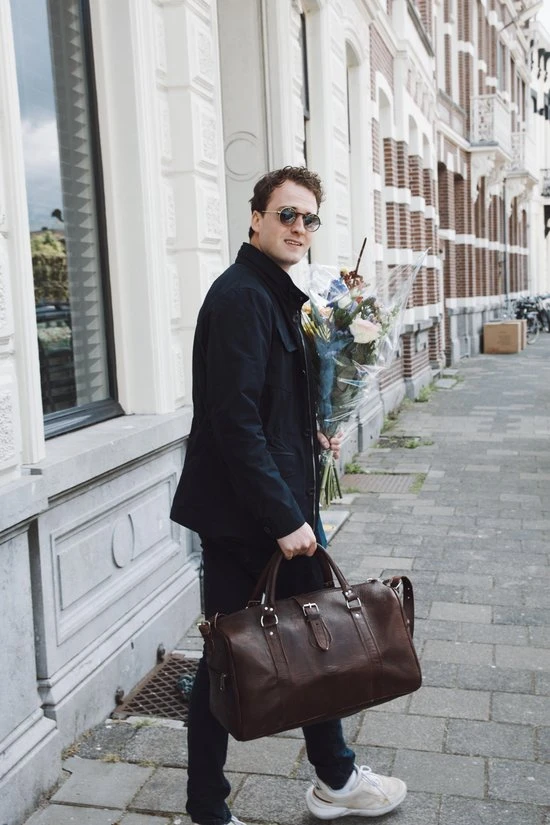 Beste deal ⌛ Leren Weekendtas Bruin - Reistas - Weekender - Duffle Bag - Sporttas - Studs & Stones ⌛ 9 Beste deal ⌛ Leren Weekendtas Bruin - Reistas - Weekender - Duffle Bag - Sporttas - Studs & Stones ⌛ - Afbeelding 7